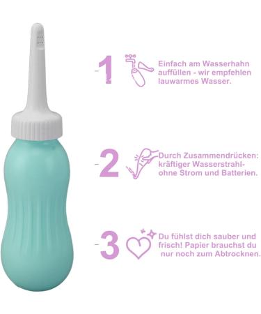 HEEPDD Enema Shower | Portable Handheld Silicone Bidet Sprayer | Ergonomic Design for Pregnancy & Home | Mint Green - International Shipping Available - Buy Online on SooperMarket.com