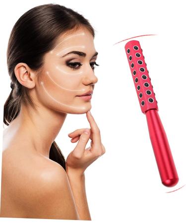 Healeved 1pc Face Firming Machine Facial Roller Eye Mini Face Roller Pink Business Card Holder Face Massager Facial Beauty Massager Face Lift Tool Ipl Red Aluminum Alloy 16.5X2cm Red - Buy Online on SooperMarket.com