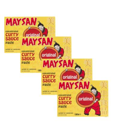 Curry Sauce Bundle Containing Maysan Concentrated Curry Sauce Paste Original 180g (4 Pack)