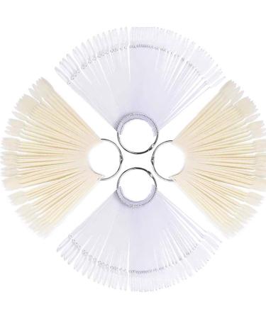 Tangger 200 PCs Nagel Presentation Nagel Display Tips Tipper Stiletto Nail Art Pop Sticks nail tips compartments false nail art-tipsticks 2 style