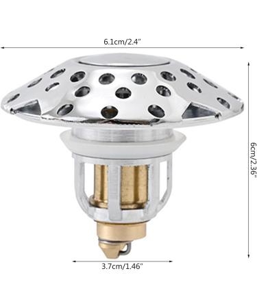 Convenient Drain Stopper Efficient Popup Drain Anti-Odor Sink Strainer Simple Replacement Lightweight for Bathroom Sinks Sink Strainer Plug Easy to Use Bathroom Sink Plug Leak-Proof Basin Drain Plug - Buy Online on SooperMarket.com