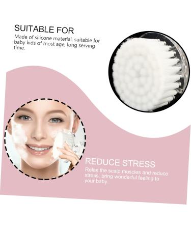 WOFASHPURET Cleansing Brush face Brush for Beauty Silicone scrubbers Facial Brush Manual Blackhead Scrubber Silicone Facial Brush Facial Cleansing Manual Brush pp Cleaning kit pores White - Buy Online on SooperMarket.com