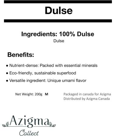 Premium Dried Dulse Powder 200g (7.1 oz) Nutrient-Rich Sea Vegetable for Culinary Use Sustainable and Eco-Friendly - Buy Online on SooperMarket.com
