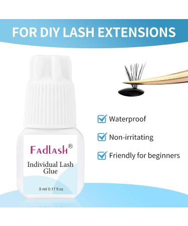 5ml Individual Lash Glue for DIY Cluster Lash Application | Fast Drying 3-5 Seconds | Long Lasting Adhesive for Extensions | 7-15 Days Wear Time - Buy Online on SooperMarket.com