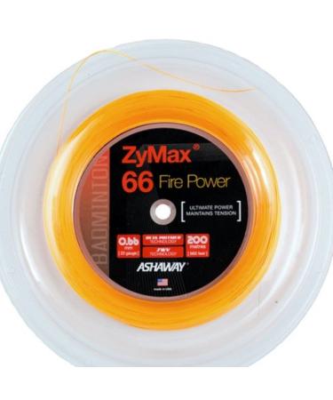 ASHAWAY Zymax 66 Fire Power Badminton String 200 m Reel Orange