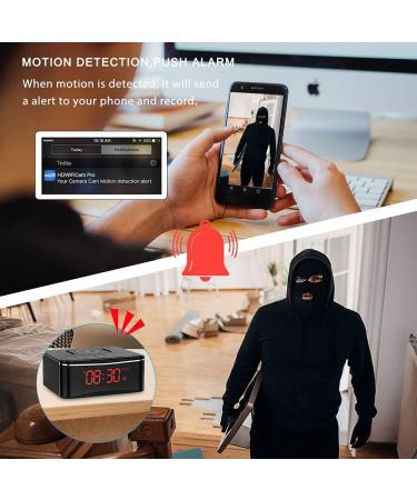 YuanFan Hidden Spy Camera with Video in Alarm Clock - Black - Buy Online on SooperMarket.com
