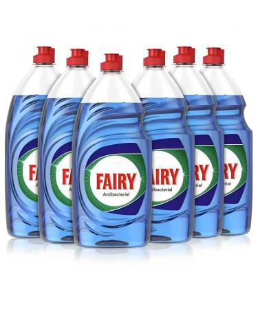 Fairy Platinum Ecalyptus Antibacterial Washing Up Dishwashing Soap Liquid - Lasts 50% Longer - New And Improved Formula - (6x870ml) 145 ml (Pack of 6)