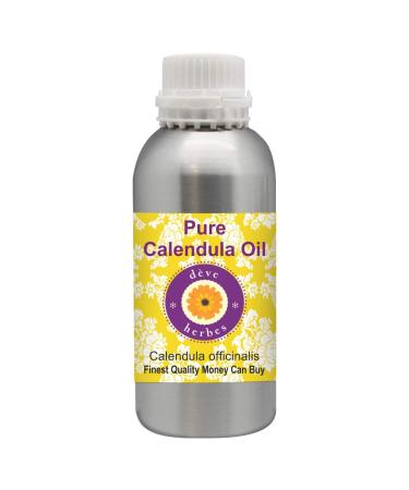 Deve Herbes Pure Calendula Oil (Calendula Officinalis) 100% Natural Therapeutic Pure Infused Oil 1250 ml (42.2 oz)