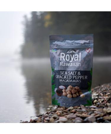 Royal Hawaiian Orchards Sea Salt & Cracked Pepper Macadamia Nuts  4 Oz - Buy Online on SooperMarket.com