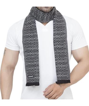Blessfull Healing Woolen Muffler For Men and Women Grey