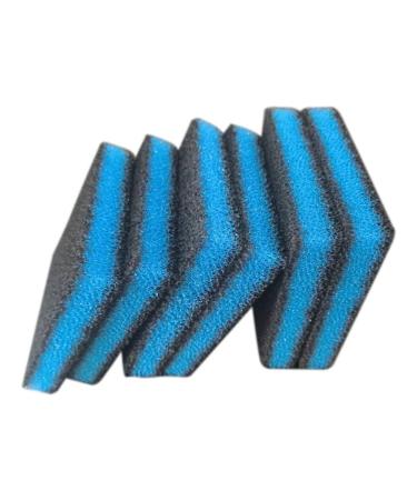 Washing Machine Clothing Hair Removal Reusable Collector Cleaning Tools Pet Suitable Remover Hair Cleaning Sponge For Laundry wash Tools Bag Washing Net wrinkles Ball balls Fur fluff clothes l Blue 6PCS