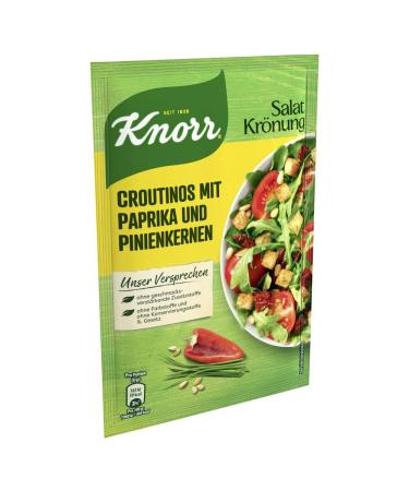 Buy Knorr Salad Dressing Croutinos with Peppers & Pine Nuts - 25g Pack | International Shipping Available - Buy Online on SooperMarket.com