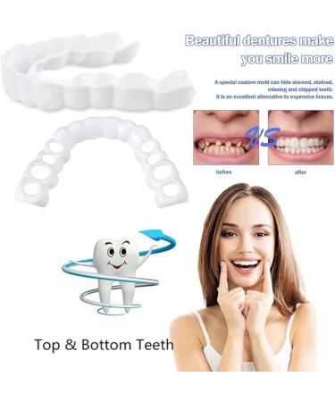 Fake Teeth Veneers Dentures - Cosmetic Tooth Repair Kit for Men and Women | Protect Your Teeth and Regain Confidence - Buy Online on SooperMarket.com