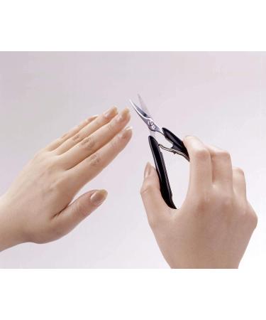 SEKI EDGE SS-201 Acrylic Nail Scissors - Precision Stainless Steel Cuticle Trimmers for Professional Nail Care - Buy Online on SooperMarket.com
