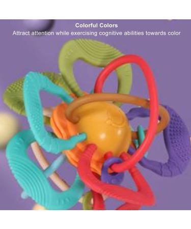 Manhattan Ball Plastic Cement Baby Teether - Lightweight Sensory Toy for Infant Teethers - Buy Online on SooperMarket.com