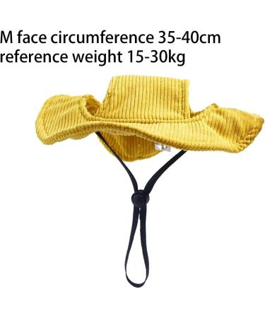 Folpus Outdoor Dog Hat - Breathable Summer Cap for Small Medium & Large Dogs - Cute Puppy Sun Hat - Yellow Sporty Pet Egg Hat - Buy Online on SooperMarket.com
