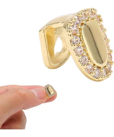Shining Single Hip Hop False Tooth Halloween Festival Hip Hop Tooth Decoration for Men Women (Gold) - Buy Online on SooperMarket.com
