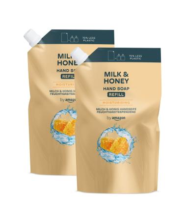 by Amazon Milk & Honey Hand Soap Refill Pack 2 x 1000 ml Milk and Honey