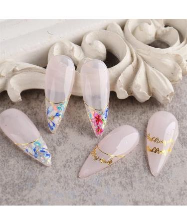 Dornail 6 Sheet Metallic Nail Stickers - Self-Adhesive Gold, Silver, Rose Gold Curve Stripes for Nail Designs and Art Decorations - Buy Online on SooperMarket.com