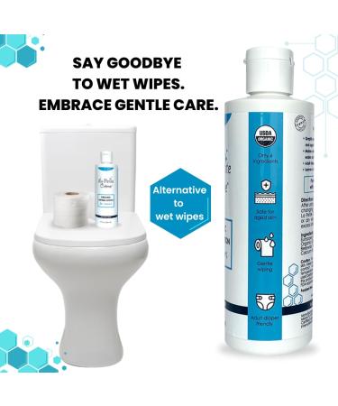La Petite French Premium Liniment Wiping Lotion for Seniors - USDA Organic Incontinence Moisturizer & Skin Cleanser (8 oz) - Eco-Friendly Alternative to Wet Wipes - Buy Online on SooperMarket.com