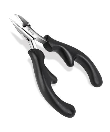 RIMEI Toenail Clippers Professional Thick & Ingrown Nail Clippers for Men & Seniors Podiatrist Recommended Pedicure Clippers Toenail Cutters Stainless Steel Sharp Curved Blade Grooming Tool