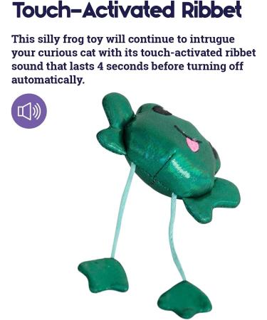 Petstages Toss N Dangle Frog - Interactive Cat Toy with Catnip | Fun Frog Design for Happy Cats - Shop Internationally! - Buy Online on SooperMarket.com