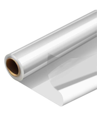 Morepack Cellophane Wrap Roll, Width16 in x 100 Ft Plastic Gift Basket Wrap,Clear Wrapping Paper