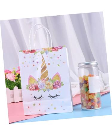 HOMSFOU 20 Pcs Paper Gift Bag Unicorn Gift Bag Unicorn Candy Bag Paper Candy Bag Unicorn Paper Bag Tote Bag Customized - Buy Online on SooperMarket.com