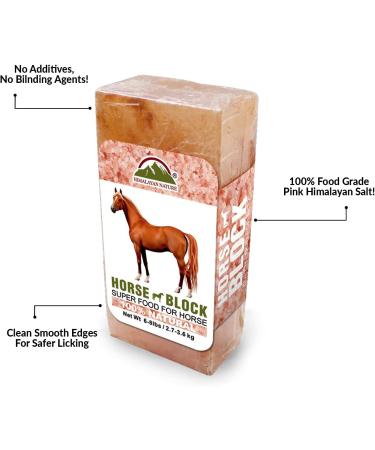 Himalayan Nature Licking Salt for Horses - 2 Pack Pink | Natural Mineral Supplement - Buy Online on SooperMarket.com
