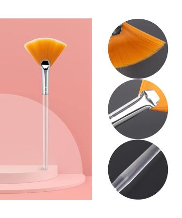 2 PCS Soft Fan Brush Set for Facial Masks | Makeup Application Tool | Premium Quality Facial Brushes - Buy Online on SooperMarket.com