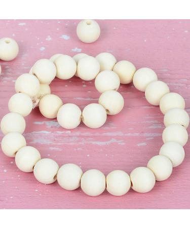 300pcs 20mm Natural Unfinished Round Wood Beads | Wooden Spacer Beads for DIY Crafts - Buy Online on SooperMarket.com