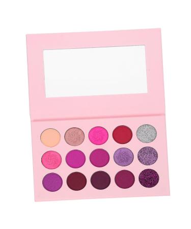 Gogogmee 15 Eyeshadow Compact Colorful Eyeshadow Glitter Eyeshadow Makeup Palette Eyeshadow Palette Purple