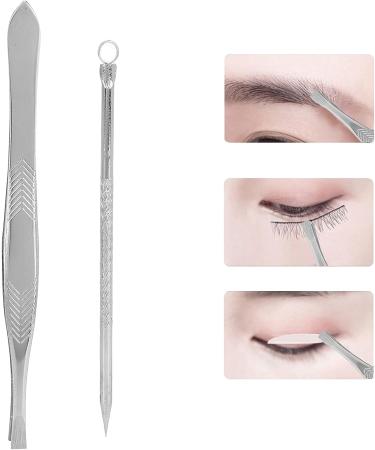 Eyebrow Tweezer & Pimple Popper Tool | Anti-Slip Handle for Comfortable Grasp | Facial Freckle Removal - Buy Online on SooperMarket.com