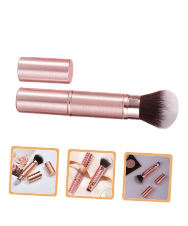 Double-Ended Retractable Makeup Brush | Foundation Blending & Blush Brush - Rose Gold Dual End Cosmetic Tool - Buy Online on SooperMarket.com