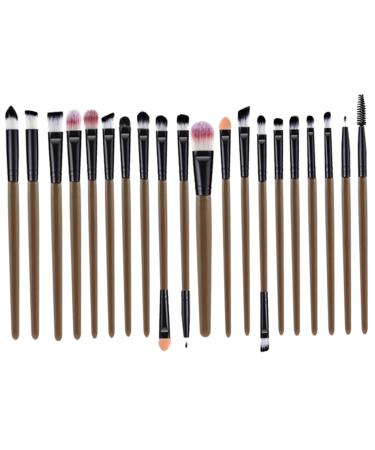 Baluue 20pcs Eyeliner Eyeshadow Brush Kit Makeup Brush Kit Eyeshadow Tools