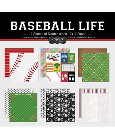 Scrapbook Customs Themed Paper Scrapbook Kit, Baseball Life