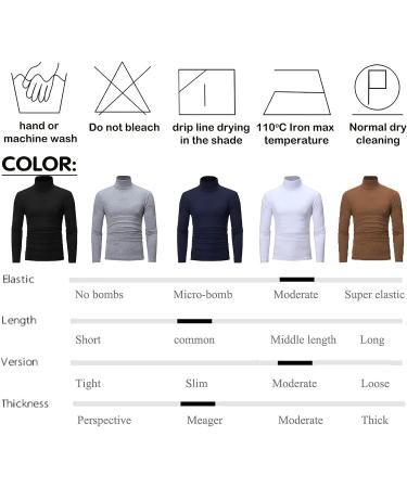 Men's Slim Fit Black Turtleneck Sweater | Casual Long Sleeve Top | Breathable & Cozy | Medium - Buy Online on SooperMarket.com