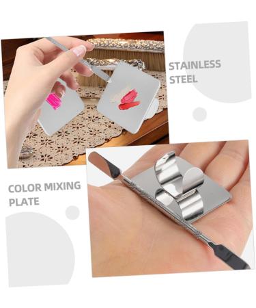 Balacoo 2 Sets Ring Palette Tools - Stainless Steel Makeup Mixing Tray for Foundation & Cosmetic Applications - Buy Online on SooperMarket.com
