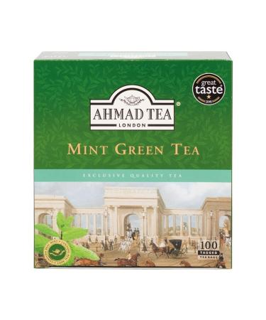 Ahmad Tea Mint Green Tea | Green Tea - 100 Teabags Mint Green Tea 100 Teabags Pack Of 1