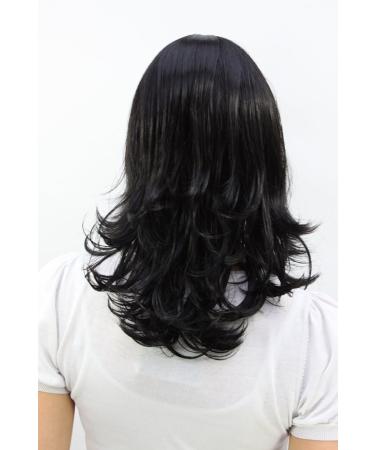 WIG ME UP 3017-2 | Black Shoulder Length Wavy Hair Wig - Shop Internationally for Stylish Wigs - Buy Online on SooperMarket.com