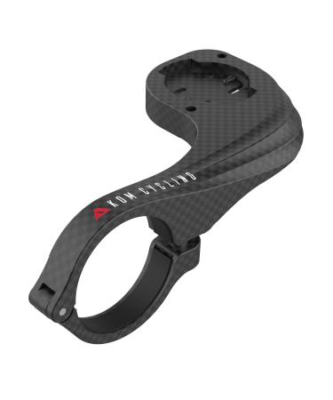 KOM Cycling Wahoo Elemnt Mount Compatible with Multiple Wahoo Computers Including The Wahoo Elemnt Bolt, Elemnt Roam, Elemnt Mini, and Elemnt - Multiple Colors 24g Out Front Computer Mount Carbon