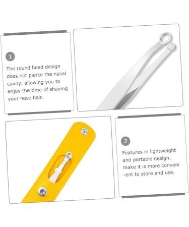 Buy Stainless Steel Nose Hair Clip Set - Trimmer for Men & Women Eyebrow Tools & Facial Razors - Buy Online on SooperMarket.com