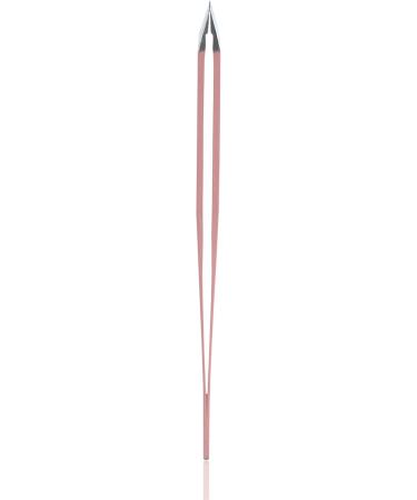 Rubis Pink Slanted Tweezers - Engraved Breast Cancer Ribbon | Premium Cosmetic Tools - International Shipping - Buy Online on SooperMarket.com