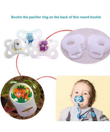 Silicone Adapter Rings Holder for MAM Nuk Baby Pacifier - BPA Free - Pack of 10 - Mix Colors - Buy Online on SooperMarket.com