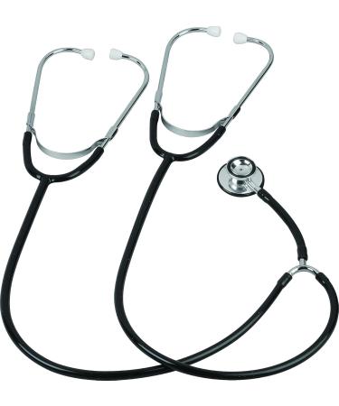 Veridian 05-132 Dual Head Stethoscope - Black Aluminum for Teaching & Training | International Shipping Available - Buy Online on SooperMarket.com