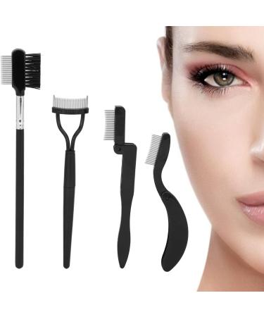 Verdant Touch Eyebrow Comb Folding Eyebrow Comb Eyelash Separator Brush 4 Pieces Portable Makeup Tool for Girls Women - Buy Online on SooperMarket.com