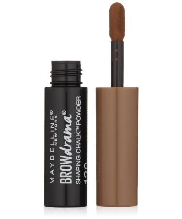 Maybelline New York Brow Drama Shaping Chalk Powder  Medium Brown  0.035 fl. oz. Medium Brown 0.035 Fl Oz (Pack of 1)