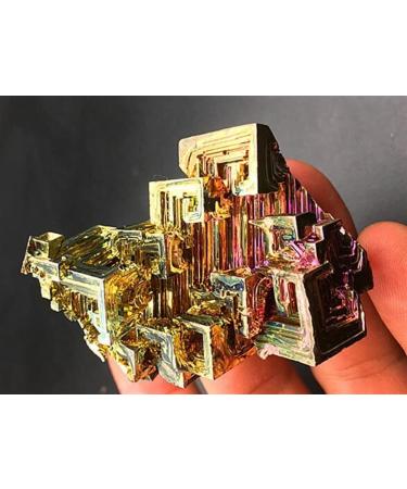 100-110g Bismuth Rainbow Bright Crystal geode Each Weight Element Bi Stones - Buy Online on SooperMarket.com