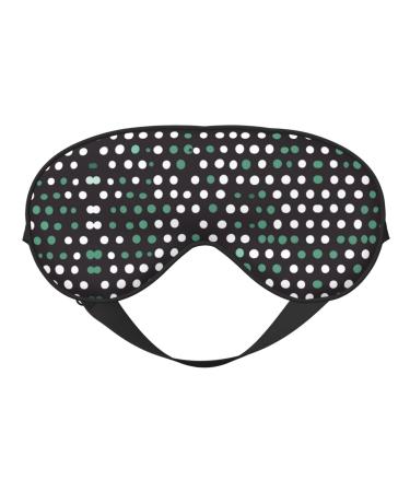 Cute Polka Dot Soft Sleep Eye Mask Female Breathable Eye Patch Perfect for Travel and Relaxation