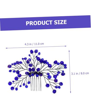 HAPINARY Bridal Wedding Comb Hair Combs for Women Accessories Zircon Hair Comb Wedding Hair Accessories for Brides Bride Wedding Headdress Hair Combs for Women Decorative Hair Insert Comb - Buy Online on SooperMarket.com